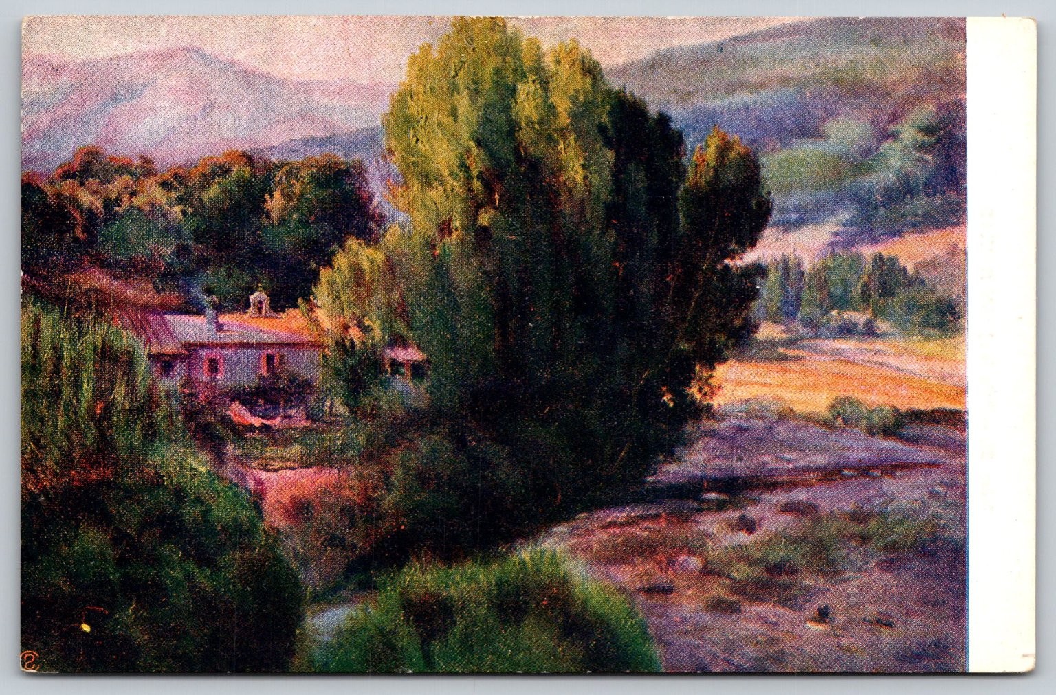 Juan Baixas Spanish Landscape Art Postcard Ediciones Victoria Barcelona E48