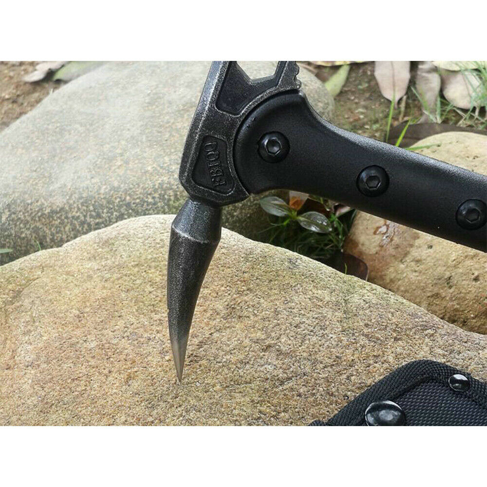 16″ Survival Tomahawk Camping Throwing Axe Hatchet Hunting Tactical+Nylon Sheath
