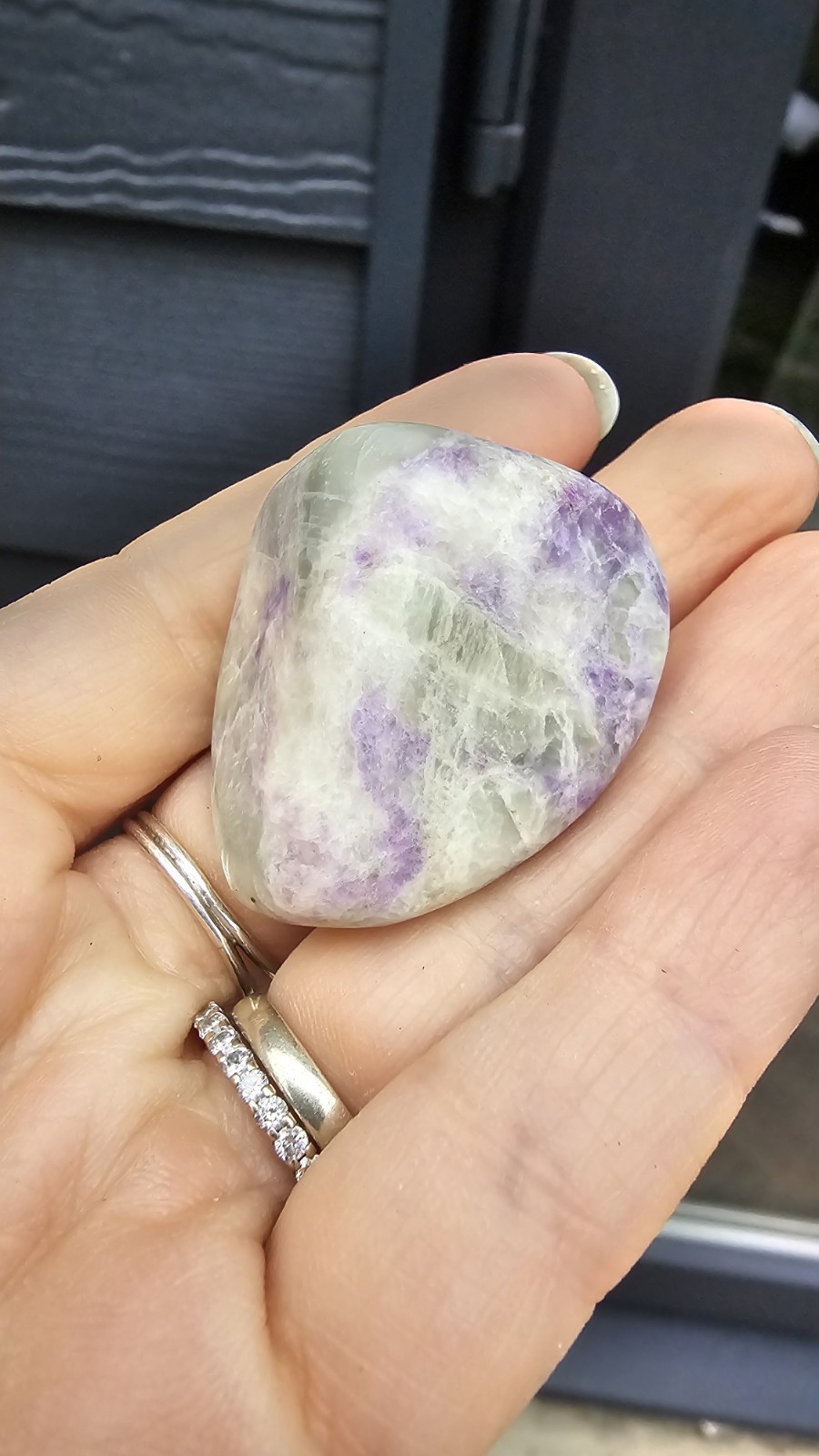 Hackmanite Crystal Tumble Rare UV Reactive Purple 3.6cm 34g Orange Afghanistan