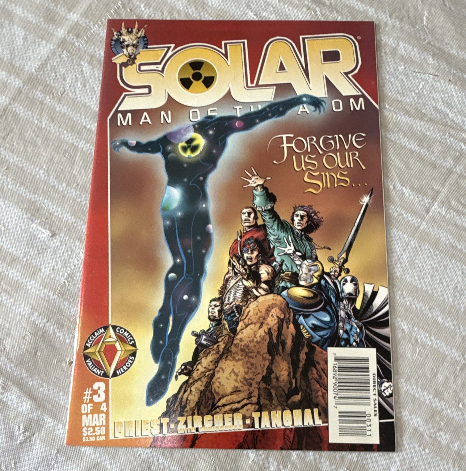 Acclaim Comics Solar, Man of the Atom #3 Hell on Earth (1998) Priest Direct