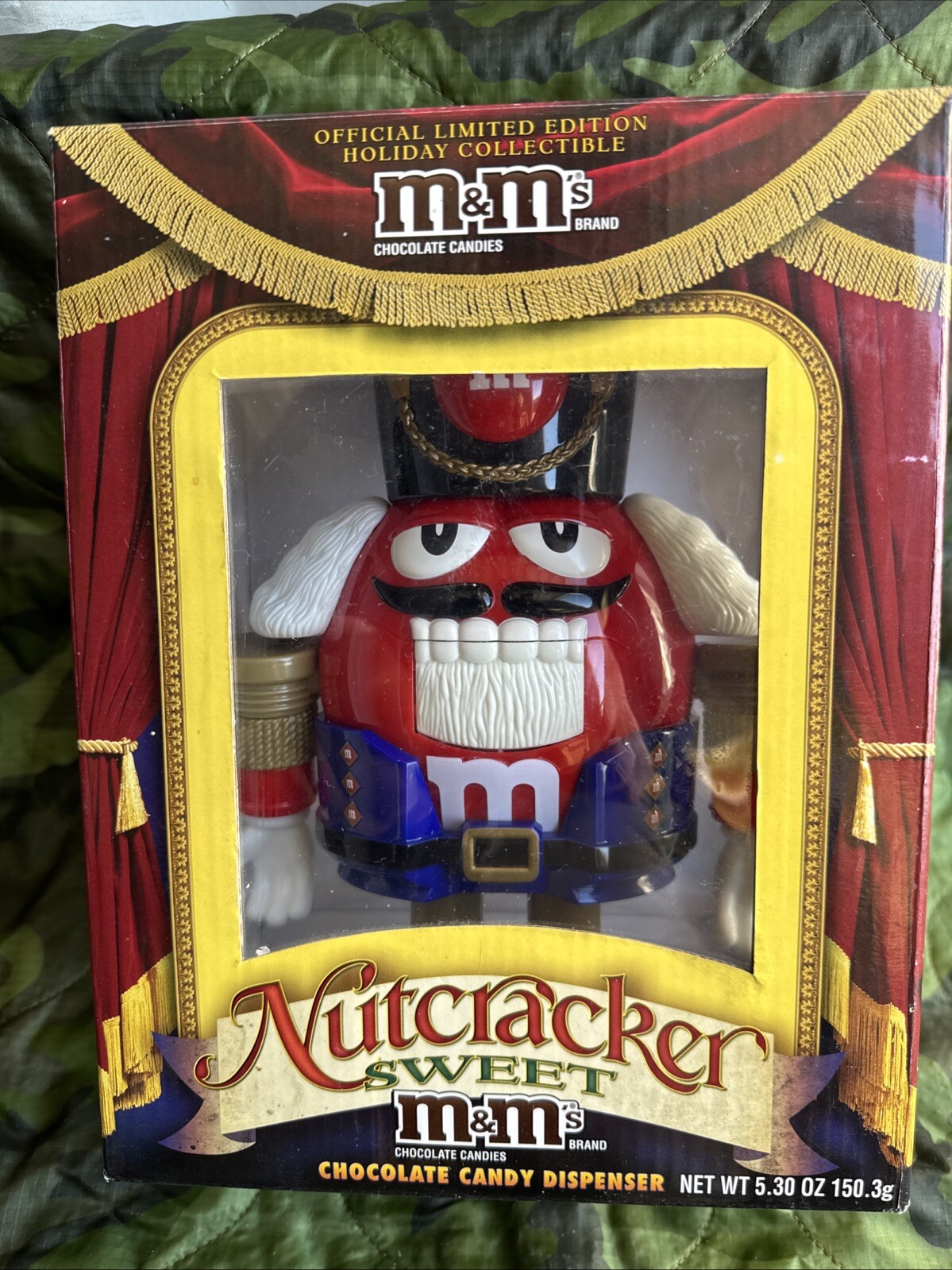 Official M&M RED Nutcracker Sweet Candy Dispenser Limited Edition Collectible
