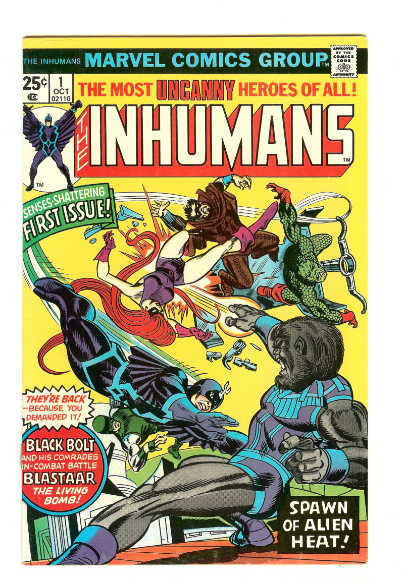 INHUMANS #1 8.0 // GIL KANE & FRANK GIACOIA COVER ART 1975