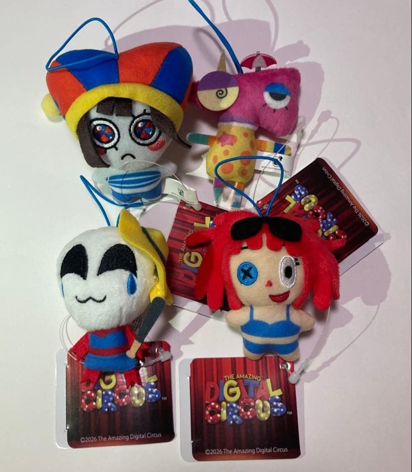 The Amazing Digital Circus Beach Ver. Mascot Plush Complete Set 4 Japan NEW