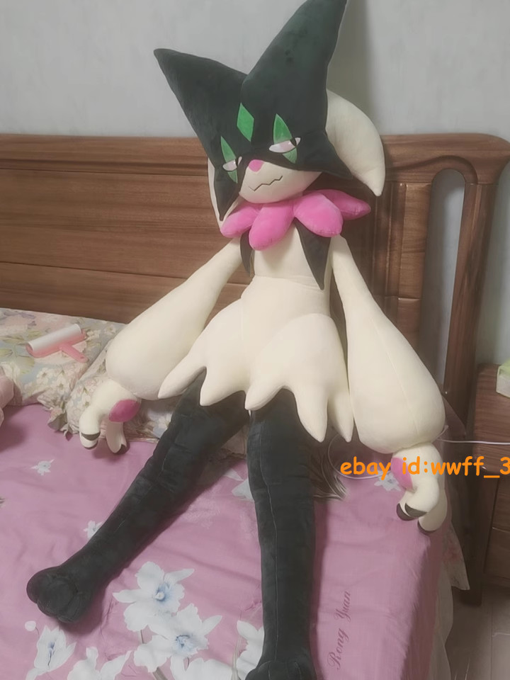 Anime Cute Meowscarada Large Plush Doll 80cm Pillow Refined Ver Stuffed Toy Gift