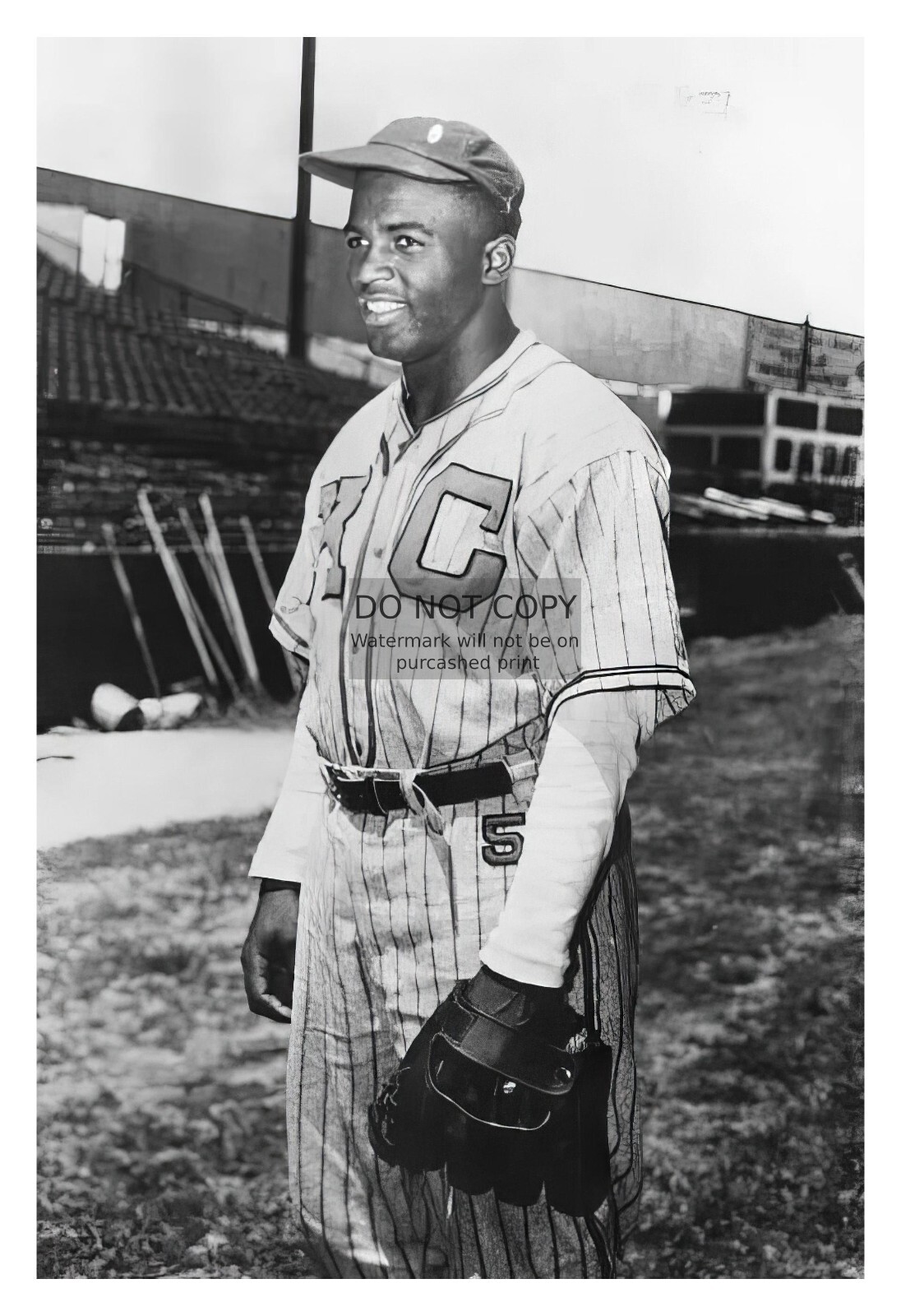 JACKIE ROBINSON KANSAS CITY MONARCHS NEGRO LEAGUE BASEBALL TEAM 4X6 PHOTO