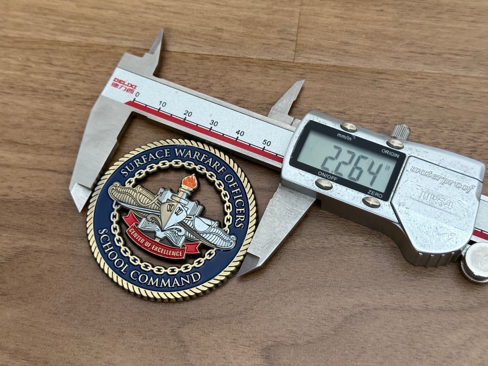 Navy Surface Warfare Officers School Reenlistment Challenge Coin 4#H