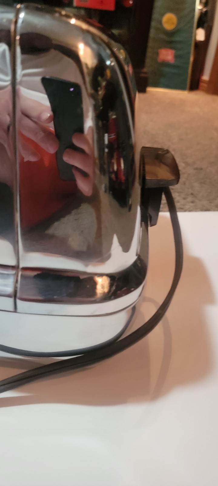 General Electric Toaster 2 Slot Oven/Warmer 35T83 Works Chrome Nice Vintage