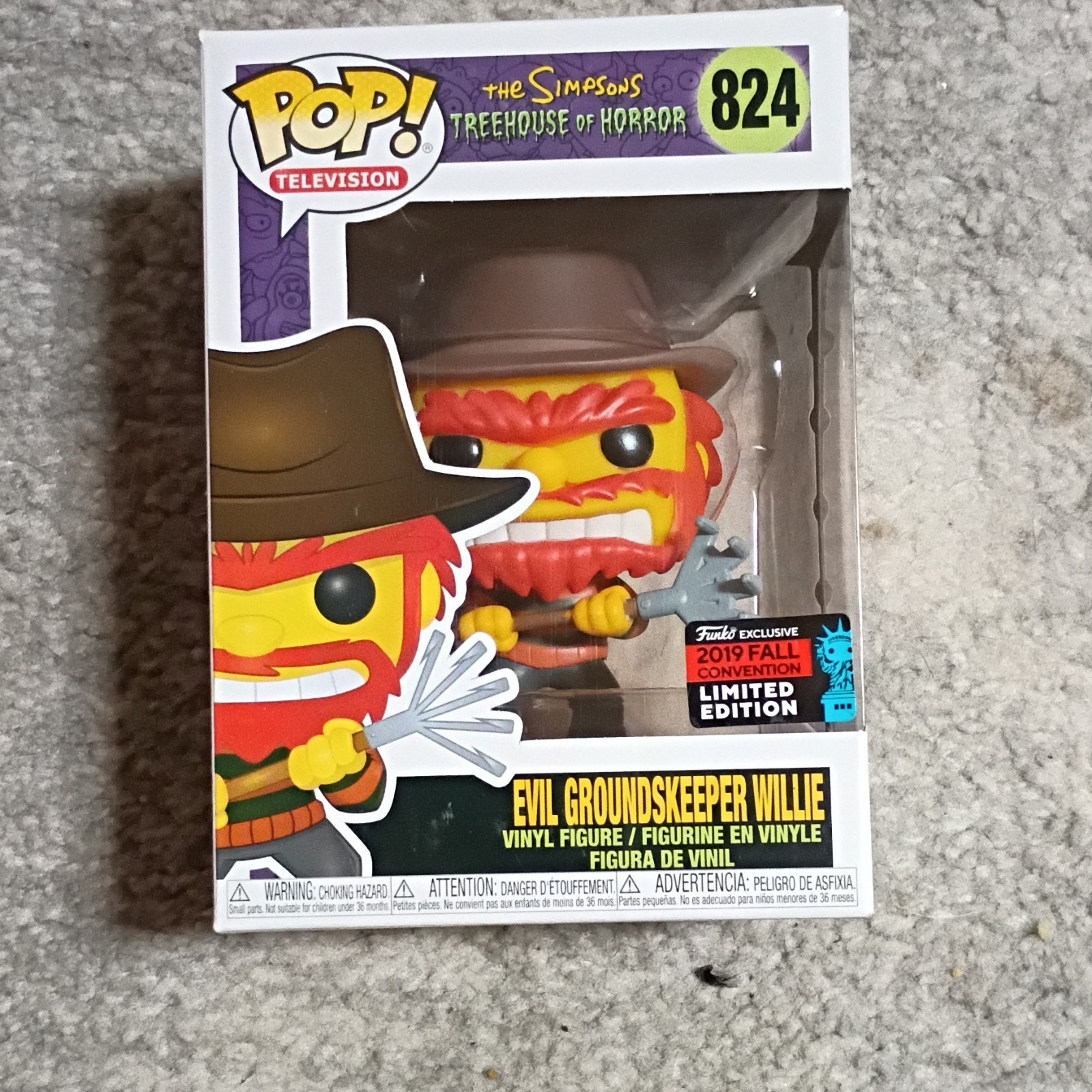Funko Pop! Evil Groundskeeper Willie Simpsons Treehouse Horror #824 2019 Fall C…