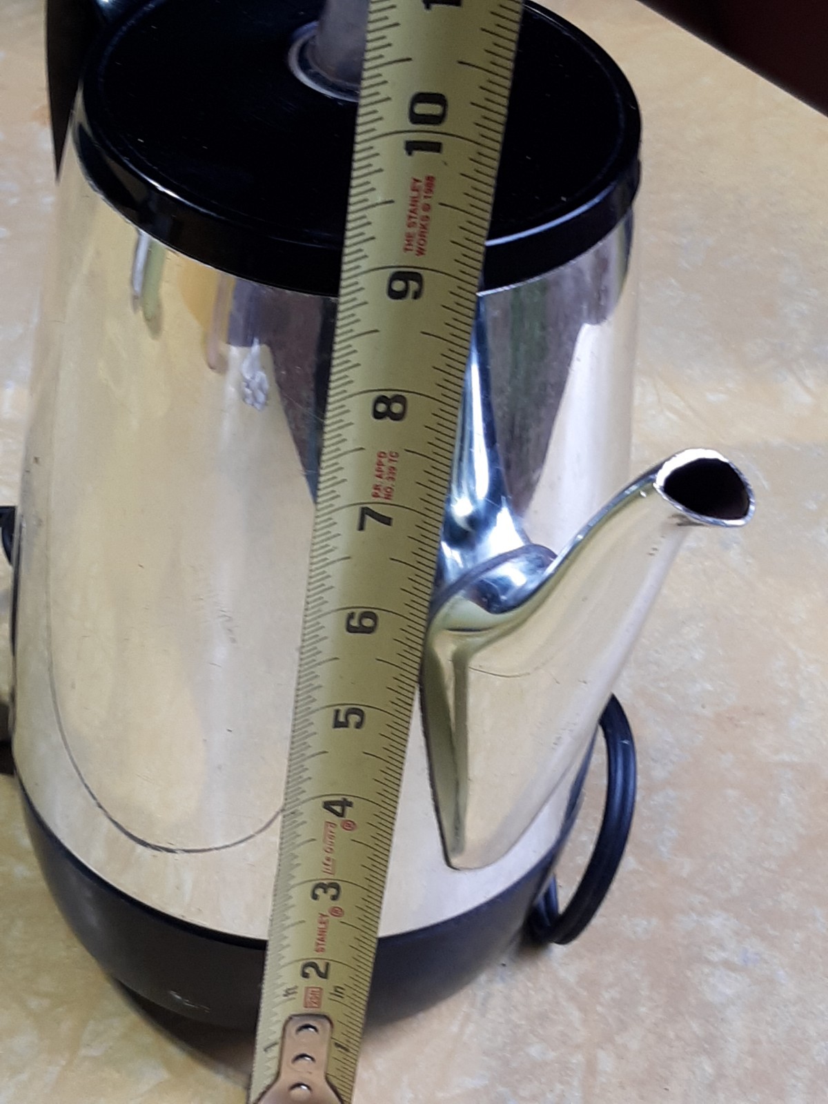 Vintage General Electric Automatic Percolator ACM10 Electric Pot With Cord USA