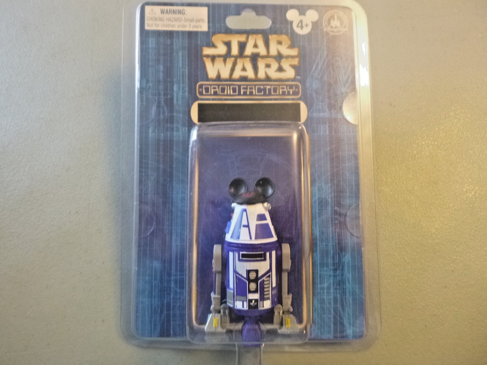 Star Wars Droid Factory – Astromech – Blue, White, Gray with Mickey Ears