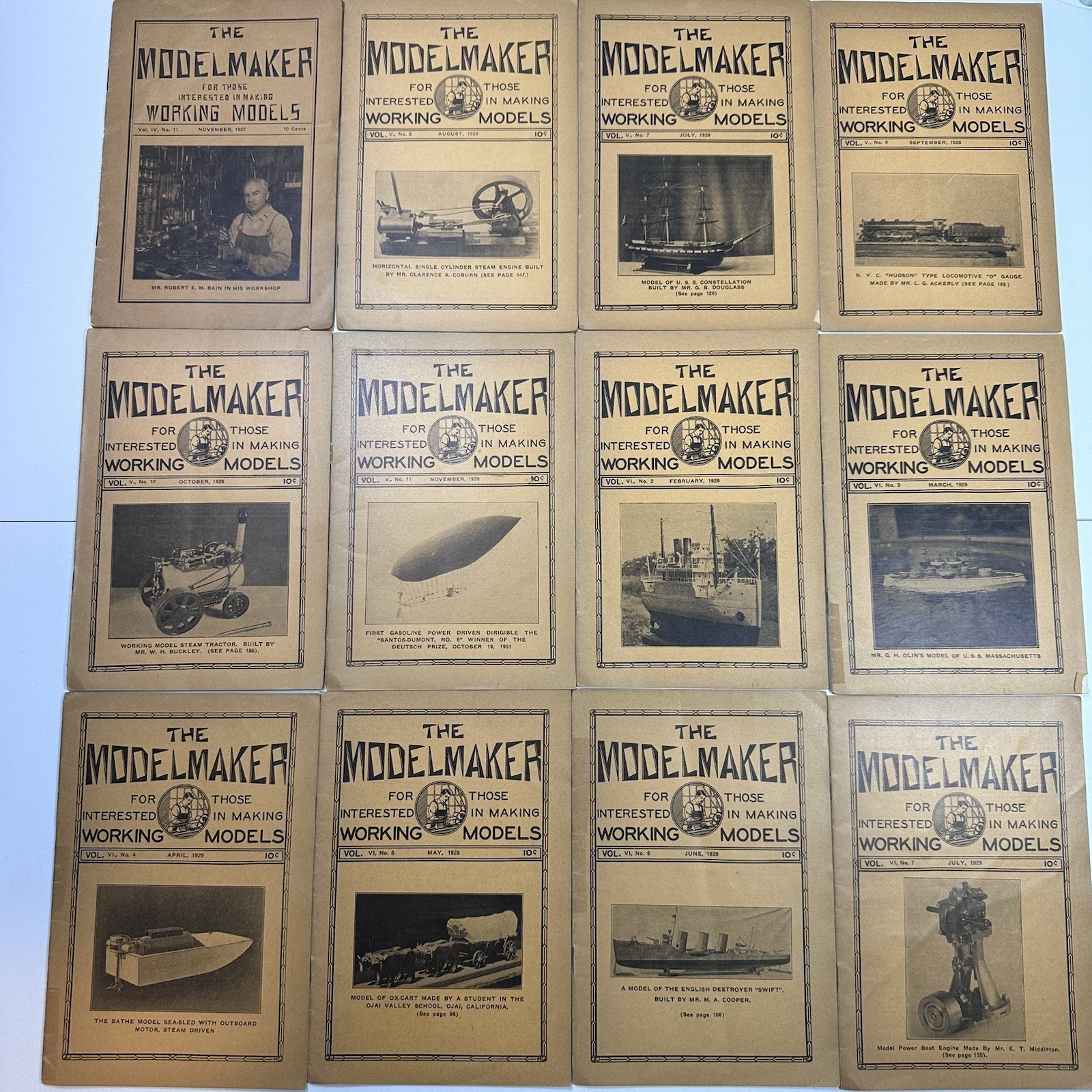 31 The Model Maker Magazine Issues 1927 1928 1929 1930 1933 1935 1938 1939