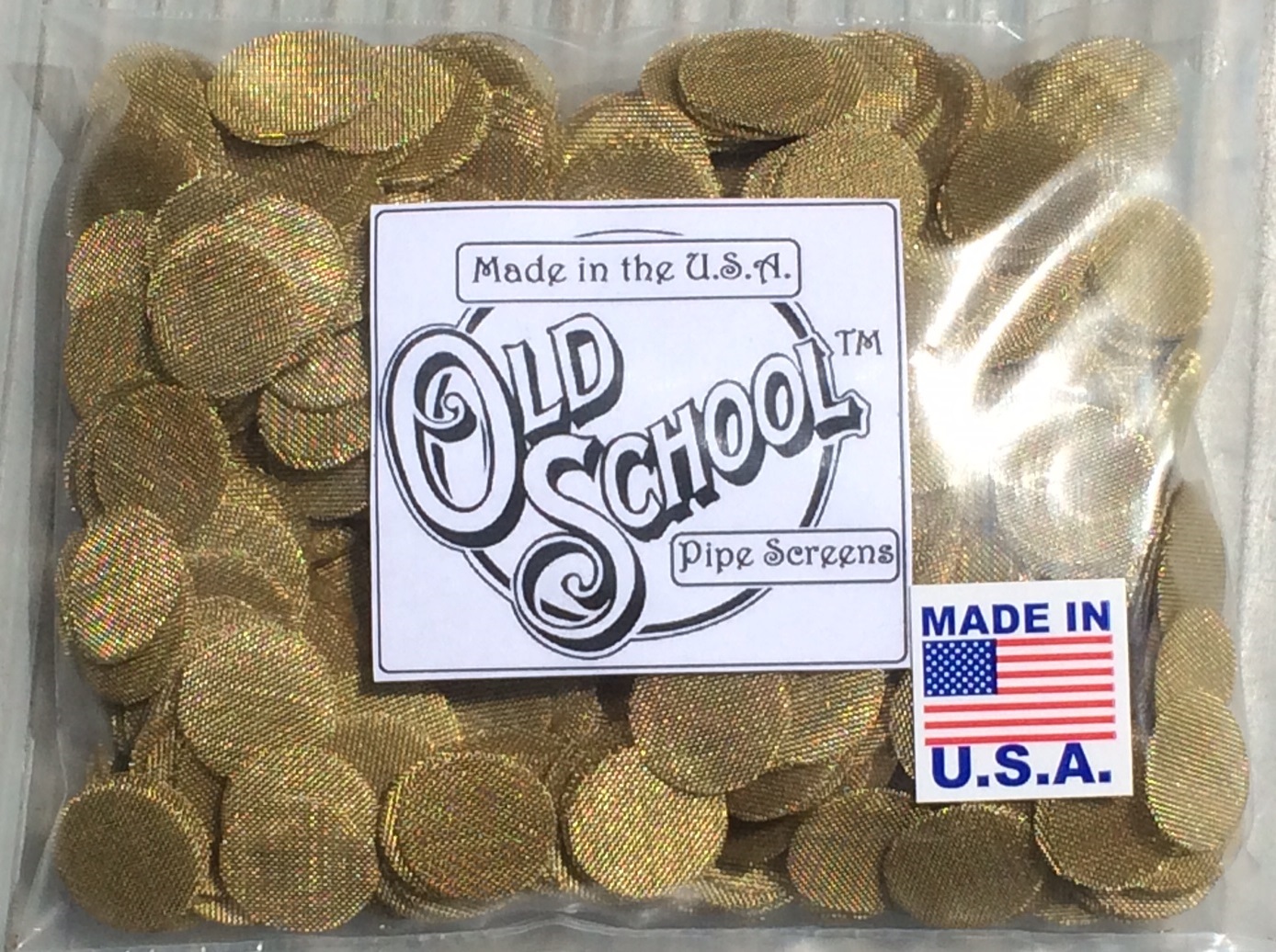 1000 BRASS PIPE SCREENS – Made in the USA – OLD SCHOOL QUALITY – SIZE 3/4″(19mm)