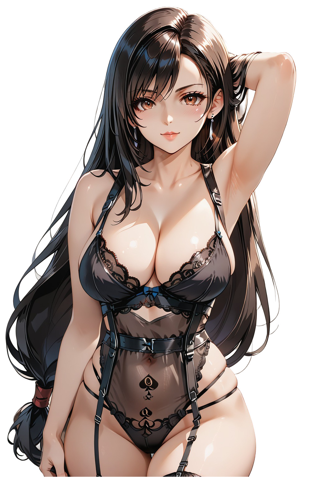 Tifa Lockhart Final Fantasy Waifu Weatherproof Anime Sticker 6″ Car Decal