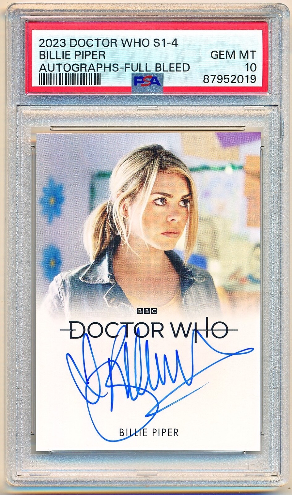 Doctor Who Series 1-4 Billie Piper Full Bleed Autograph Auto SP #NNO PSA 10