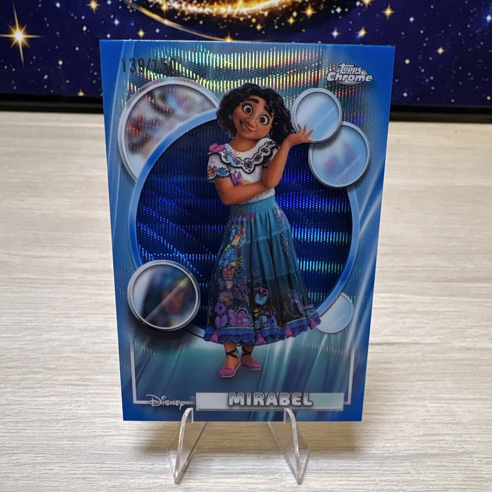 MIRABEL 2026 Topps Chrome Disney Encanto Blue Wave /150