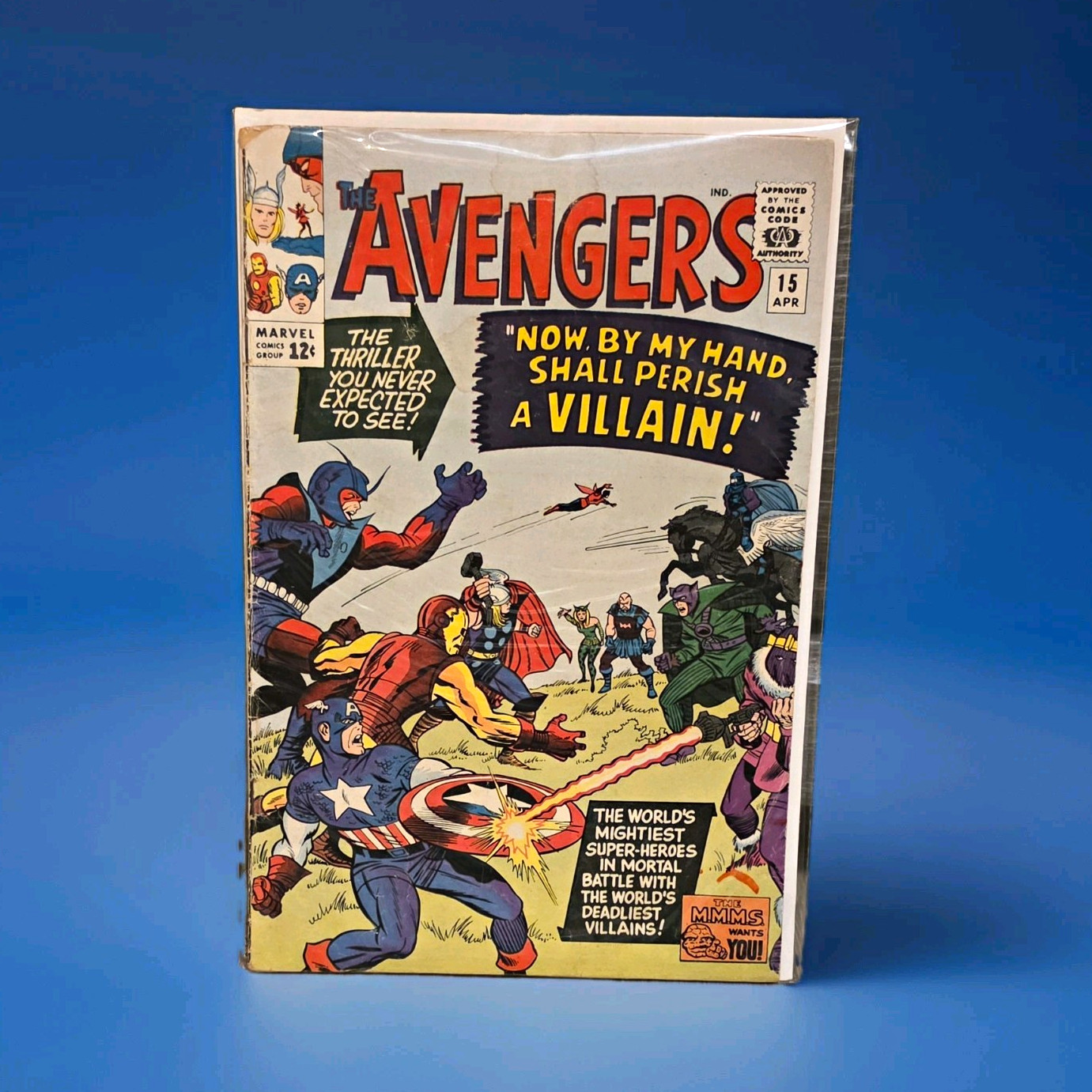 Marvel The Avengers #15 Now, By My Hand, Shall Perish a Villain! Stan Lee