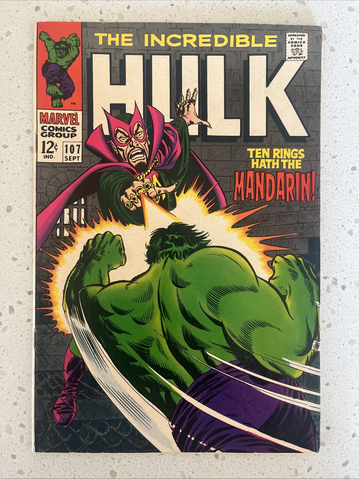 The Incredible Hulk #107 (Marvel Comics September 1968)