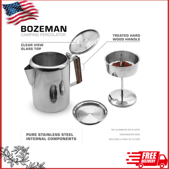 COLETTI 12 Cup Bozeman Percolator Coffee Pot