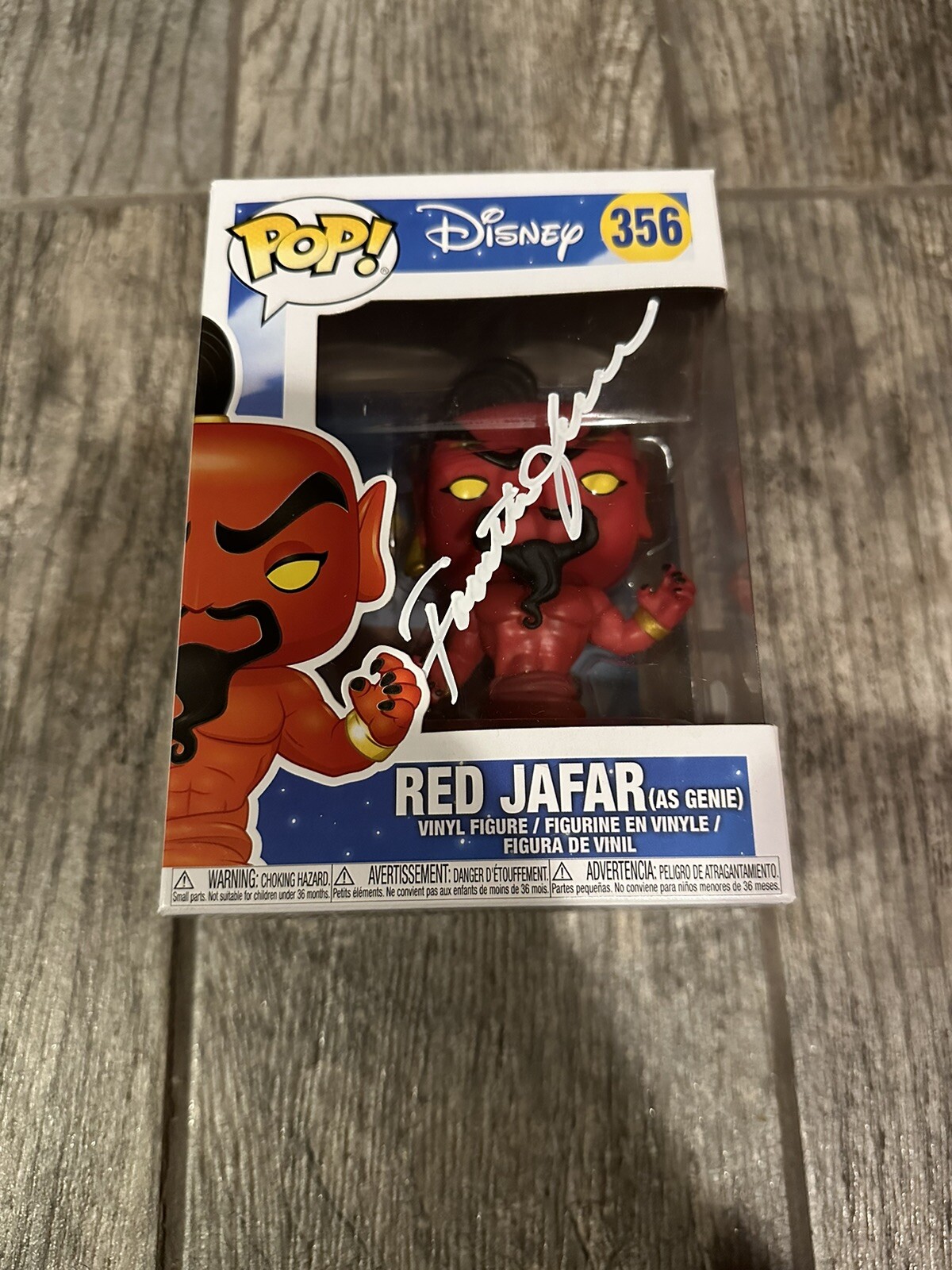 JONATHAN FREEMAN SIGNED ALADDIN RED JAFAR FUNKO POP JSA COA AUTOGRAPHED RARE