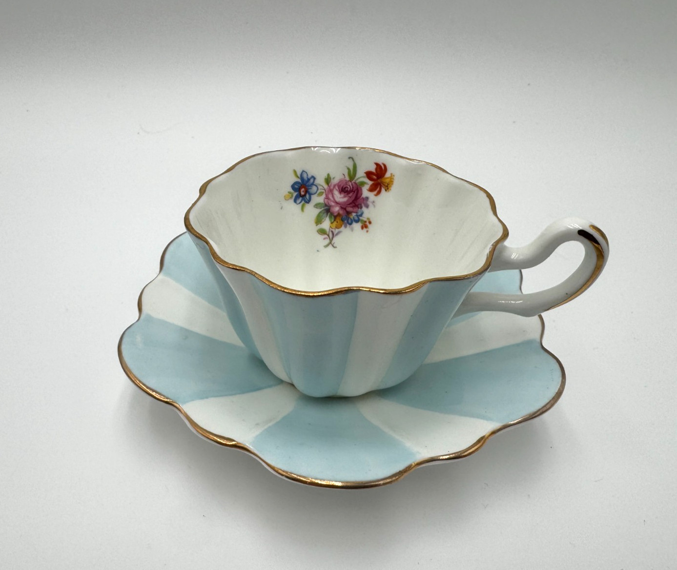 Vintage Royal Stuart Bone China Teacup & Saucer – Spencer Stevenson – England