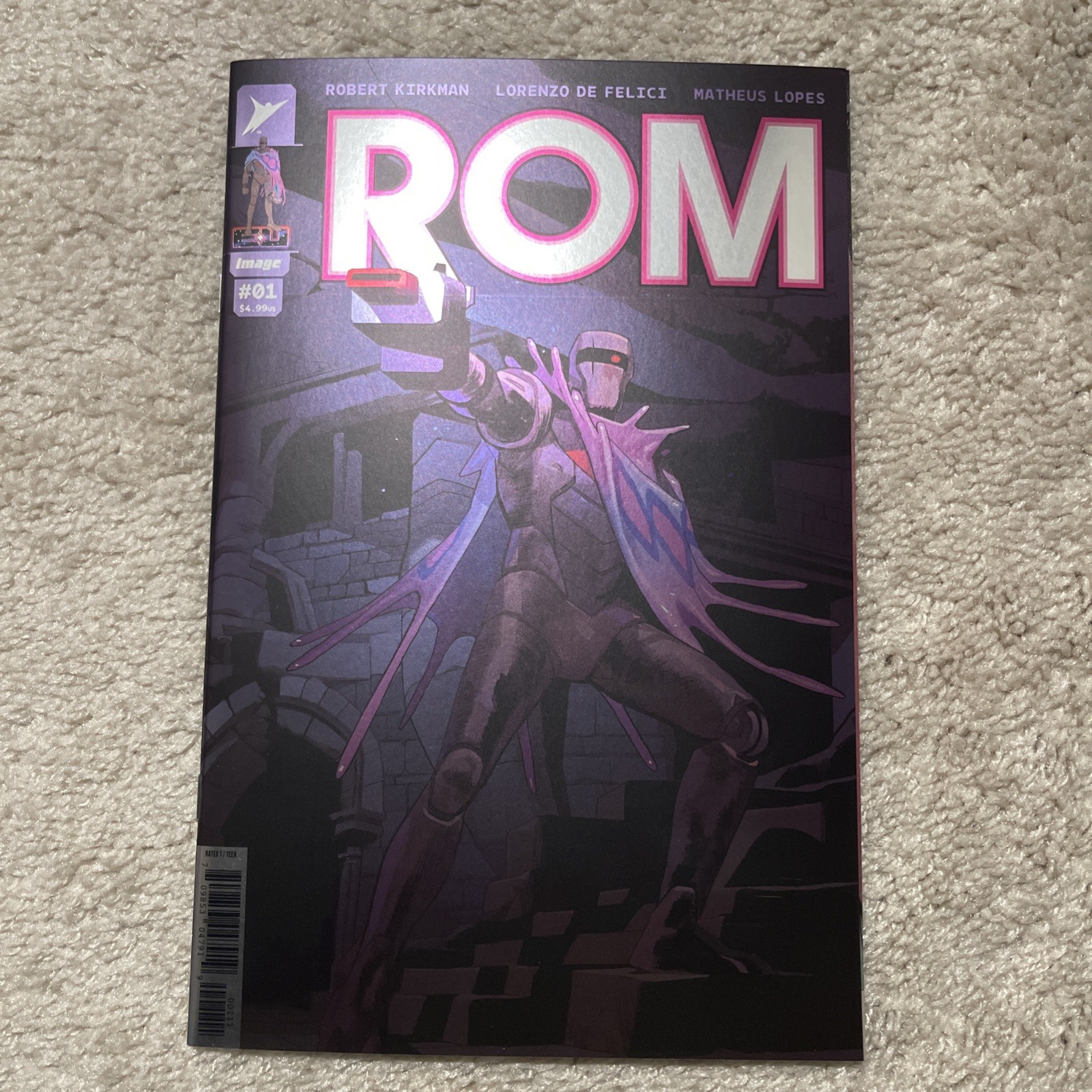 ROM#1 PURPLE FOIL MASK#1 Blind Bag Exclusive Surprise Variant Unread NM