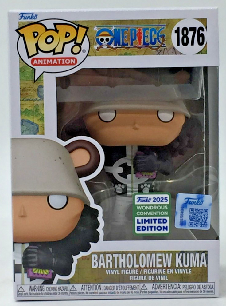 Funko Pop! One Piece Bartholomew Kuma #1876 Wonderous Con 2025 LE W/ Protector