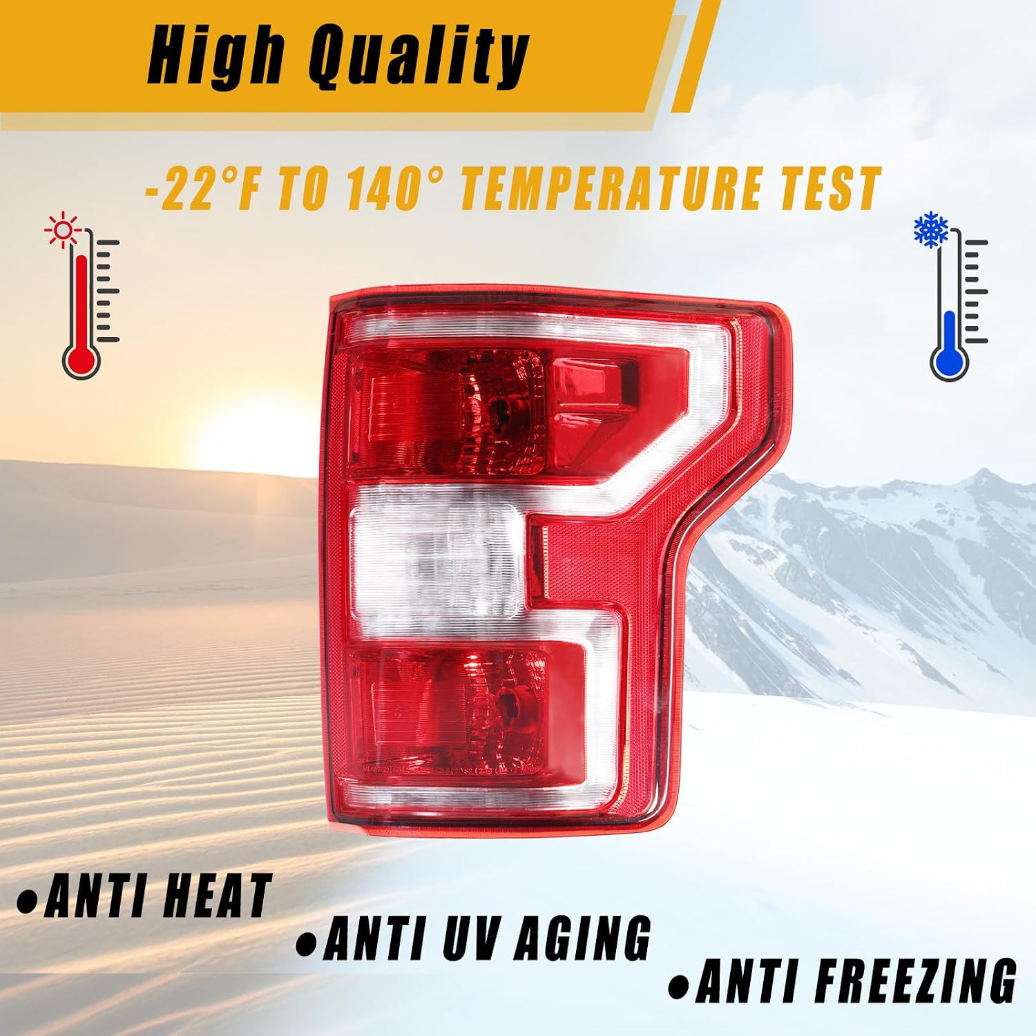 F150 Tail Light Compatible with 2018 2019 2020 Ford F150 F-150 Right Passenger S