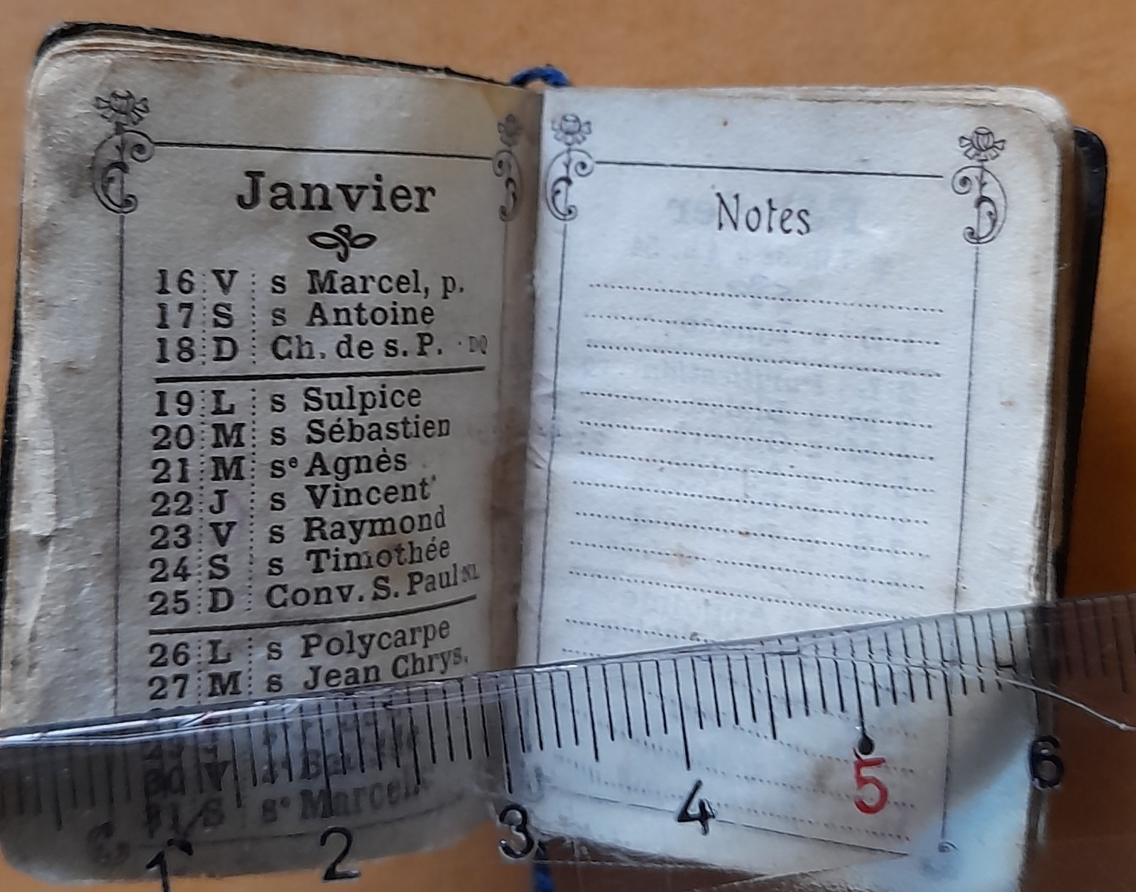Petit Agenda 1914 4.7cm x 3.4cm