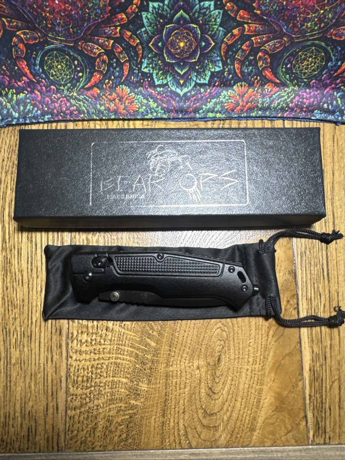 Bear Ops By Bear & Son Cutlery. Bar Lock Thumb Stud 14c28N. MC-560. Made In USA
