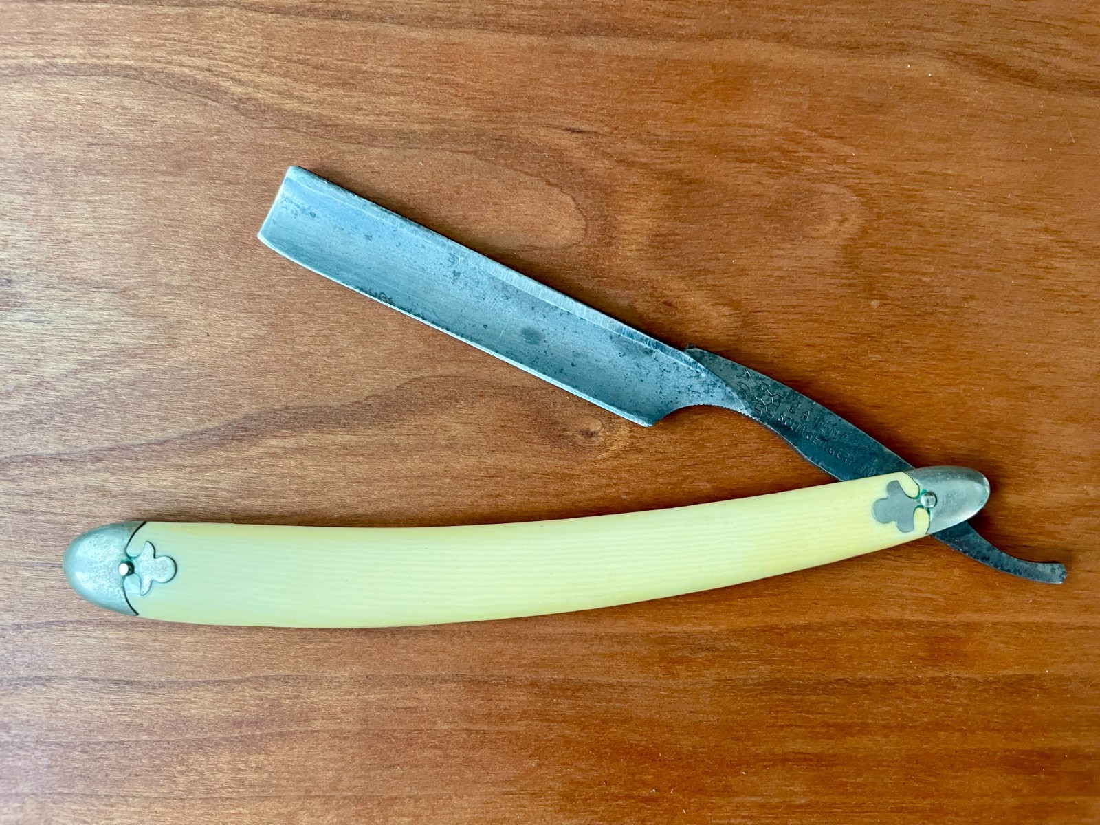 Lot of 3 Antique Straight Razors JA Henckels Germany GR Springer Kansas City MO