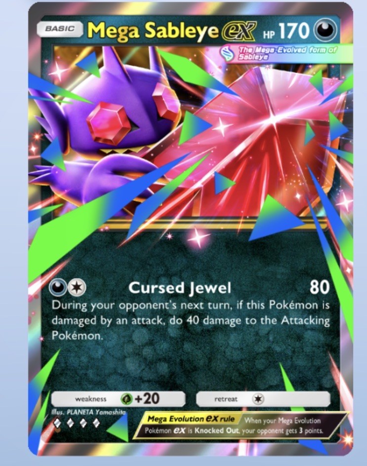 Pokemon TCG Pocket -MEGA SABLEYE EX (♢♢♢♢) Wonders-English (PokeMon digitalCard