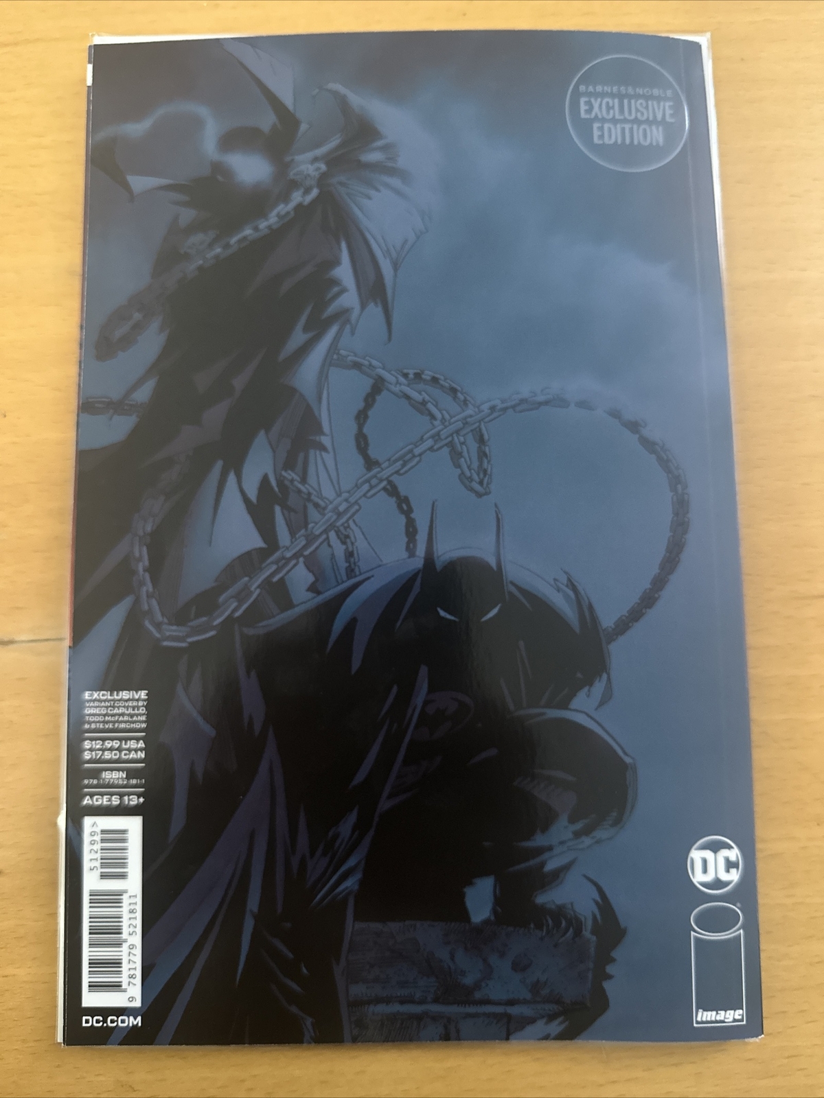 SPAWN BATMAN #1 Barnes & Noble Exclusive Todd McFarlane Greg Capullo DC Image