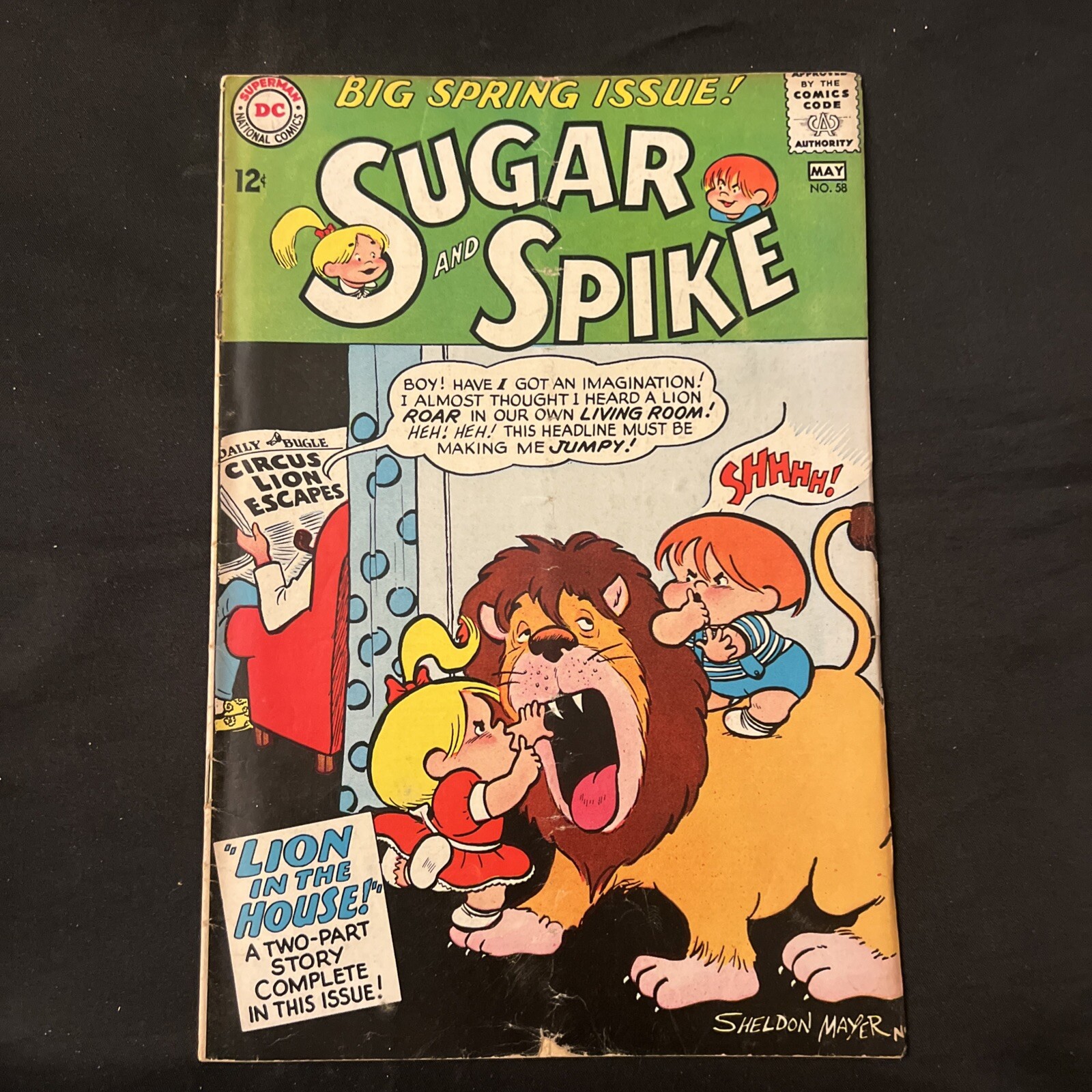1965 SUGAR & SPIKE #58 Cut Out Is Cut As Pictures 😍Vintage