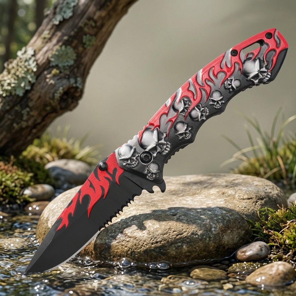 7.4″TAC FORCE SPRING OPEN ASSISTED TACTICAL FOLDING POCKET KNIFE EDC Blade 1/2X