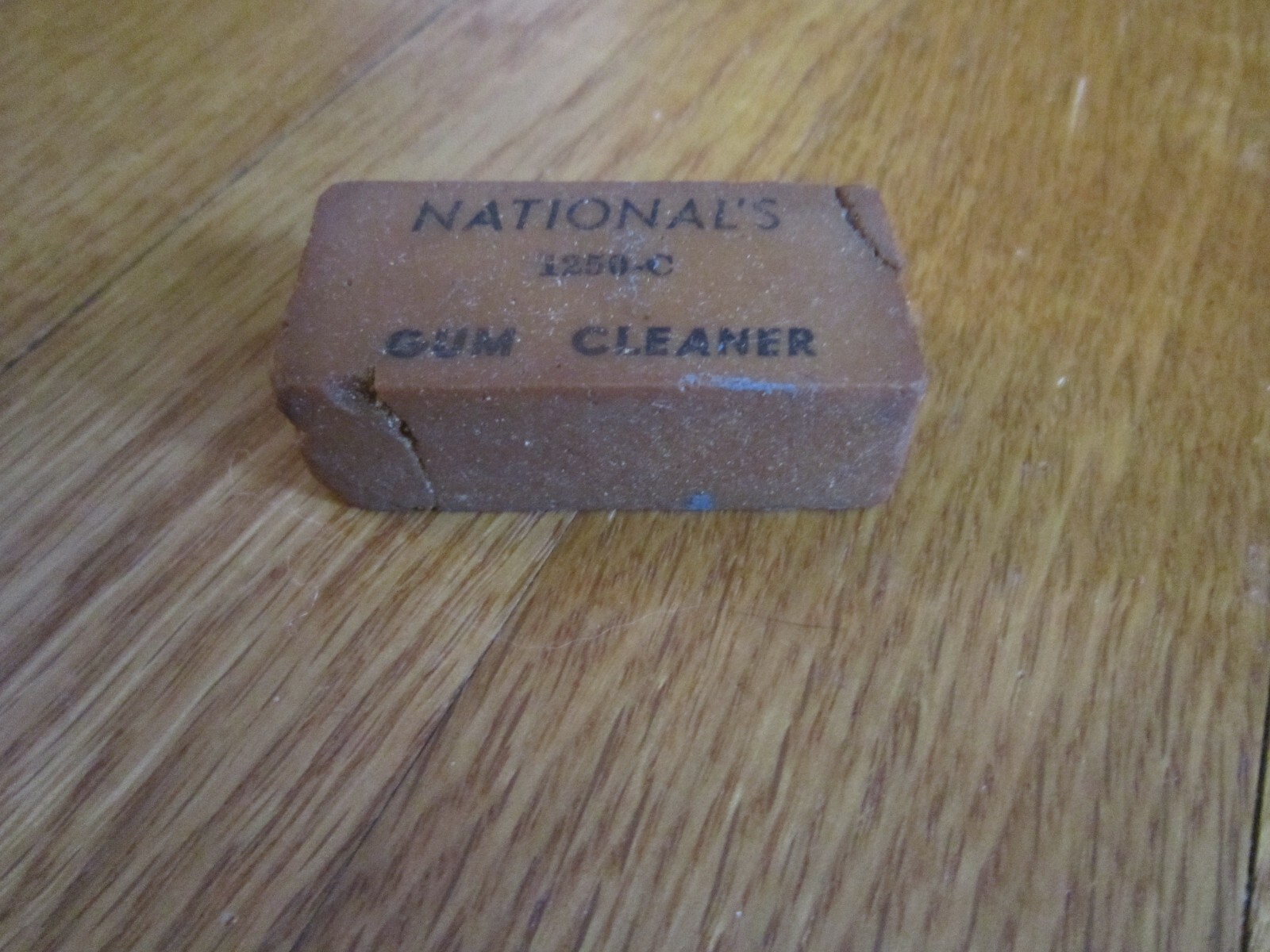 Vintage National’s Gum Cleaner Eraser 1250-C 2″ Block USED FREE SHIP