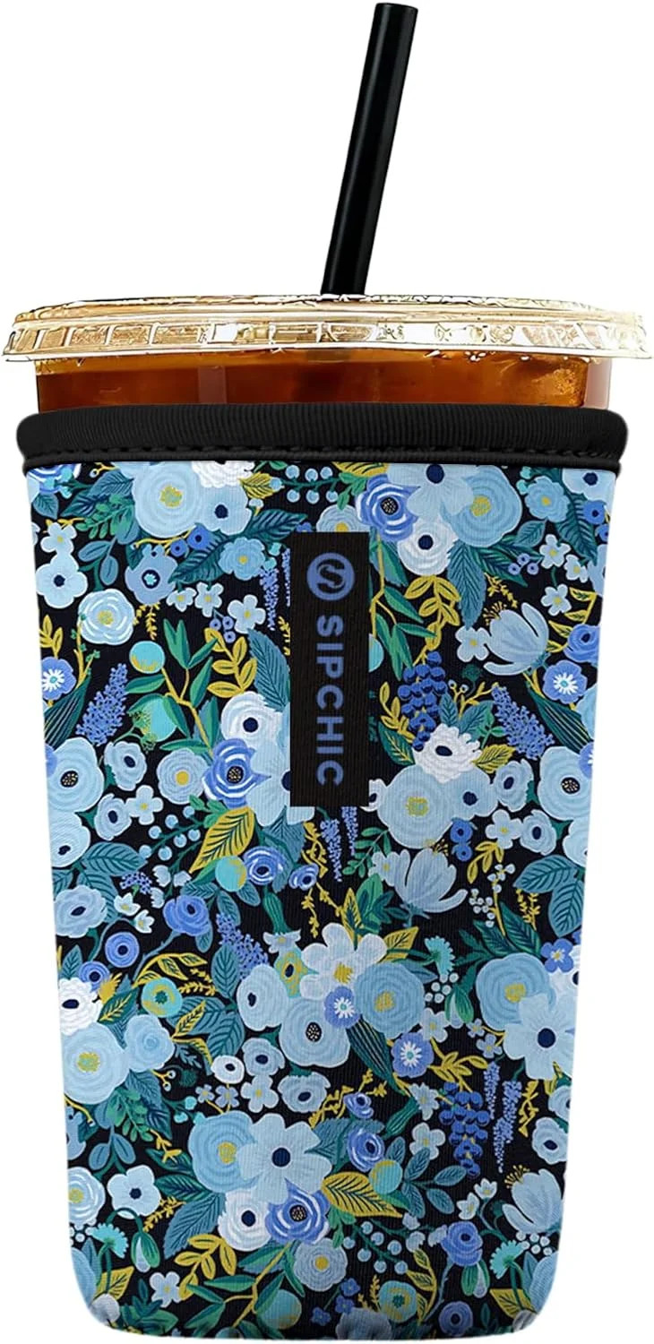 Iced Coffee Sleeve – Neoprene Reusable Cup Sleeves for Drinks, Insulated Drink S