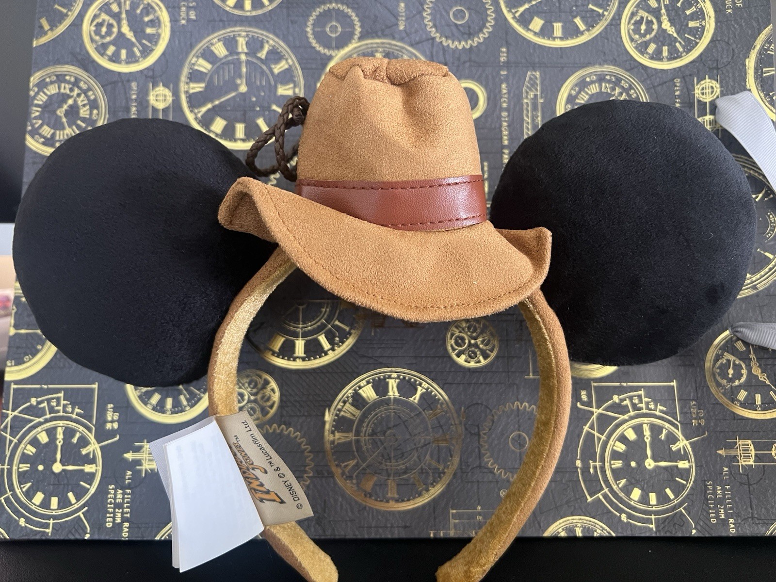 Indiana Jones Mickey Ears Disney Parks Official Headband Fedora Hat Adventure