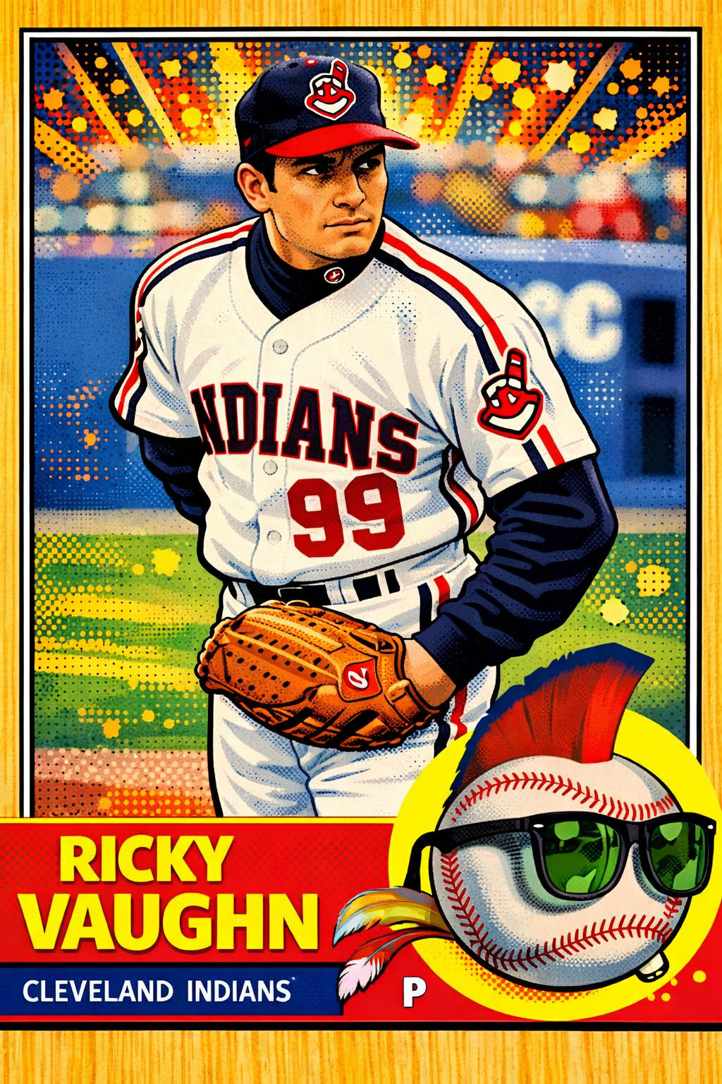 Ricky Vaughn POP Art recreation Custom Sticker ACEO HOLO #082
