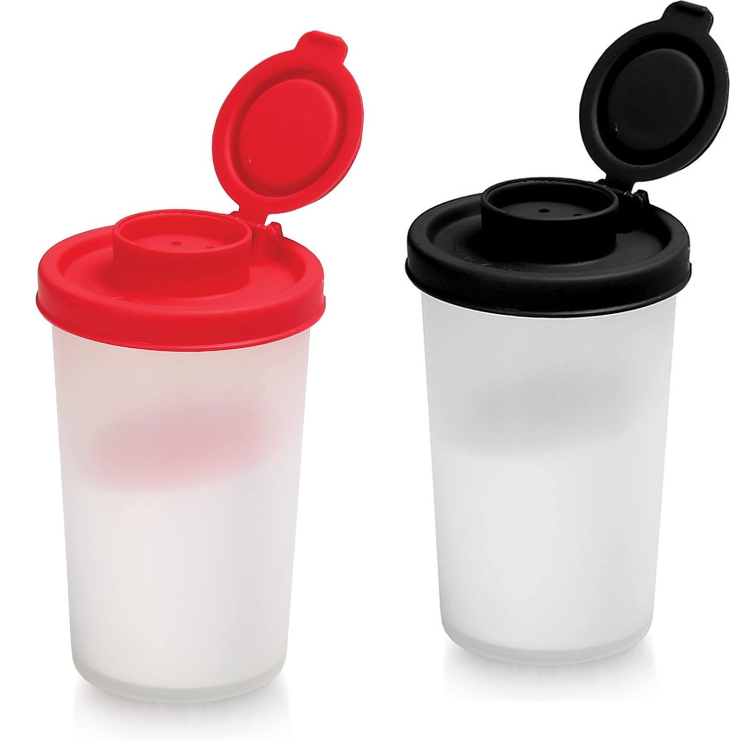 TooWoom Salt and Pepper Shakers with Moisture Proof Lids, Large Spice Dispens…