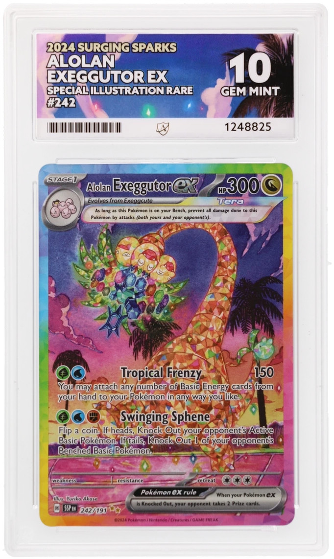 Ace 10 Alolan Exeggutor EX 242/191 Surging Sparks Gem Mint Pokemon