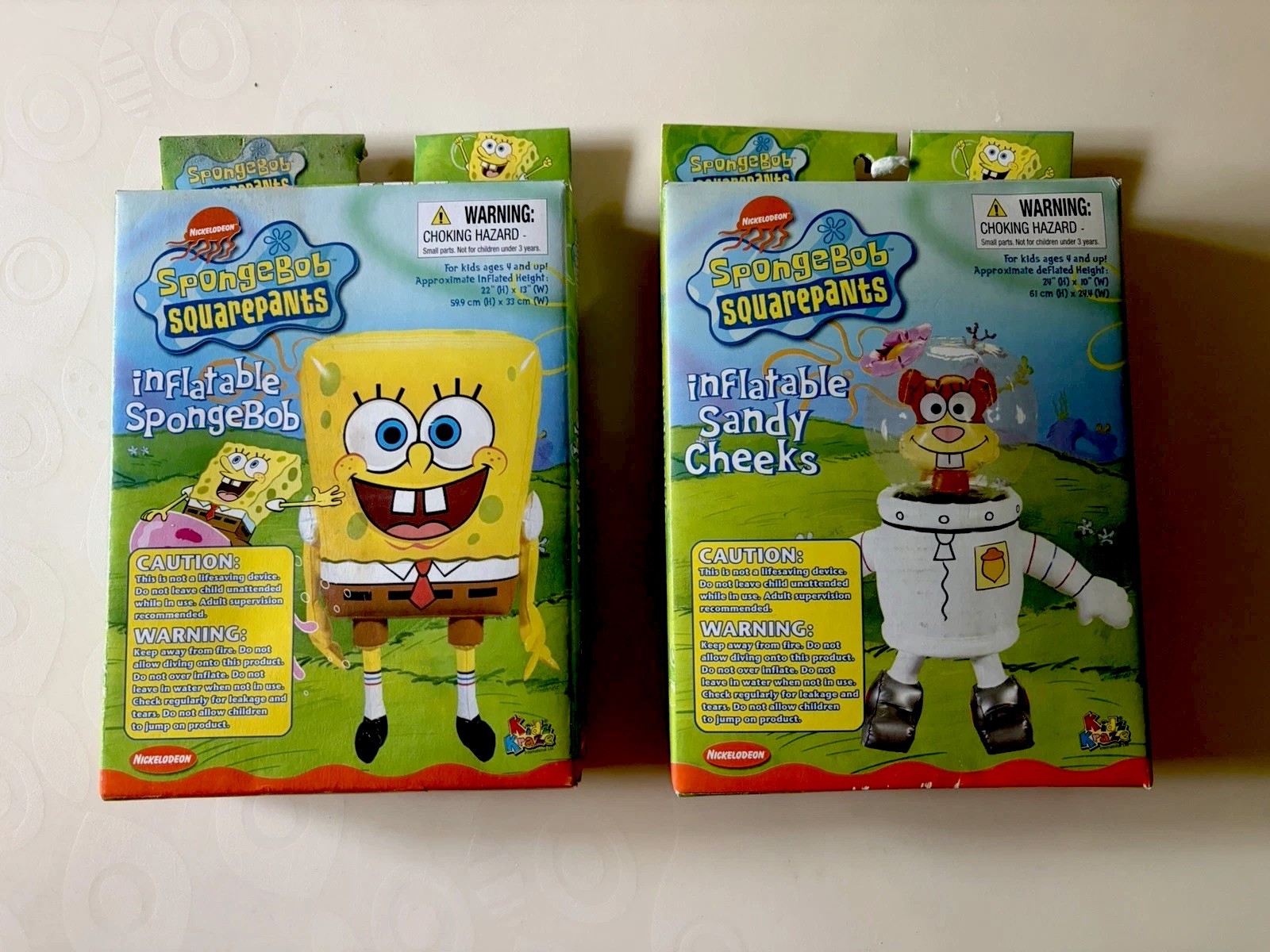 Nickelodeon SpongeBob Inflatable SpongeBob & Sandy Cheeks Kid Kraze