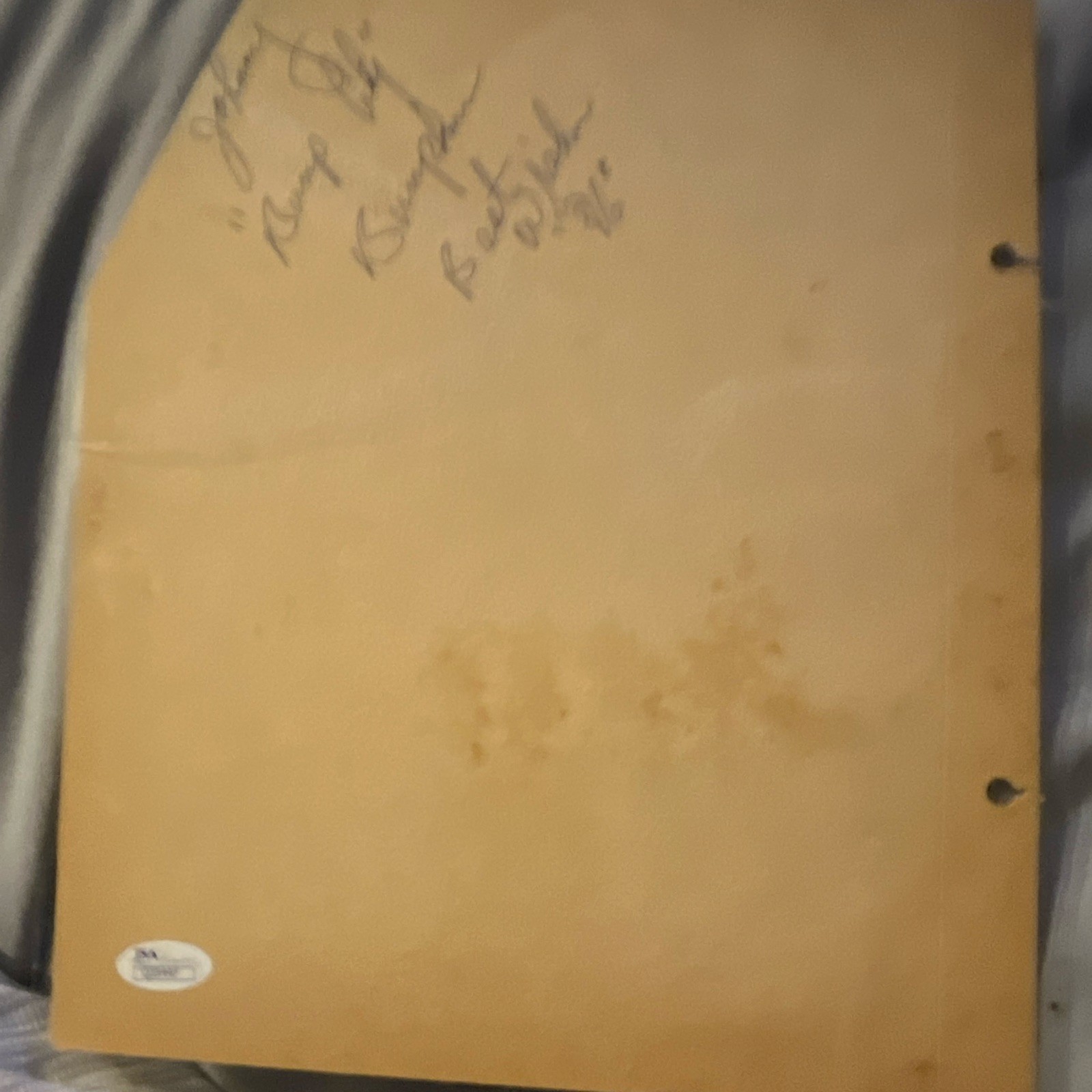 George Burns Red Buttons Ben O. Dunn Signed Autograph Page, JSA Authenticated