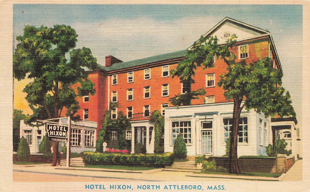 c1940s Hotel Hixon North Attleboro MA P500