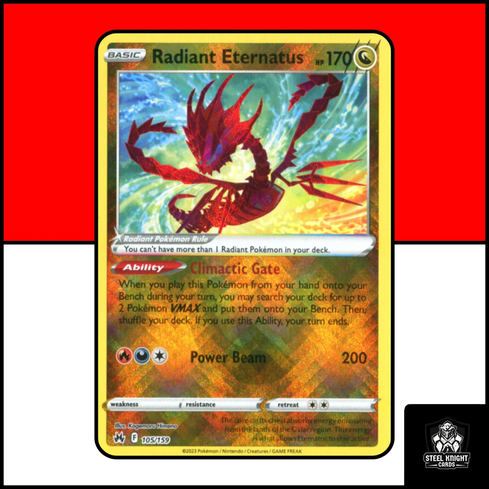 Radiant Eternatus : 105/159 : Radiant Rare : Pokémon TCG : ENG
