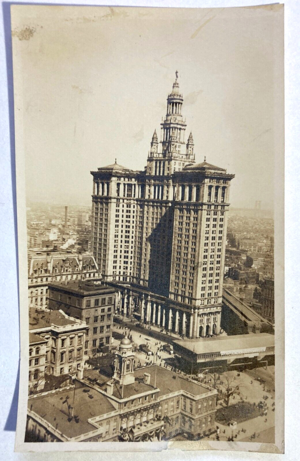 Vintage Antique 1900s NYC Manhattan Municipal Building Real Photograph Photo NY