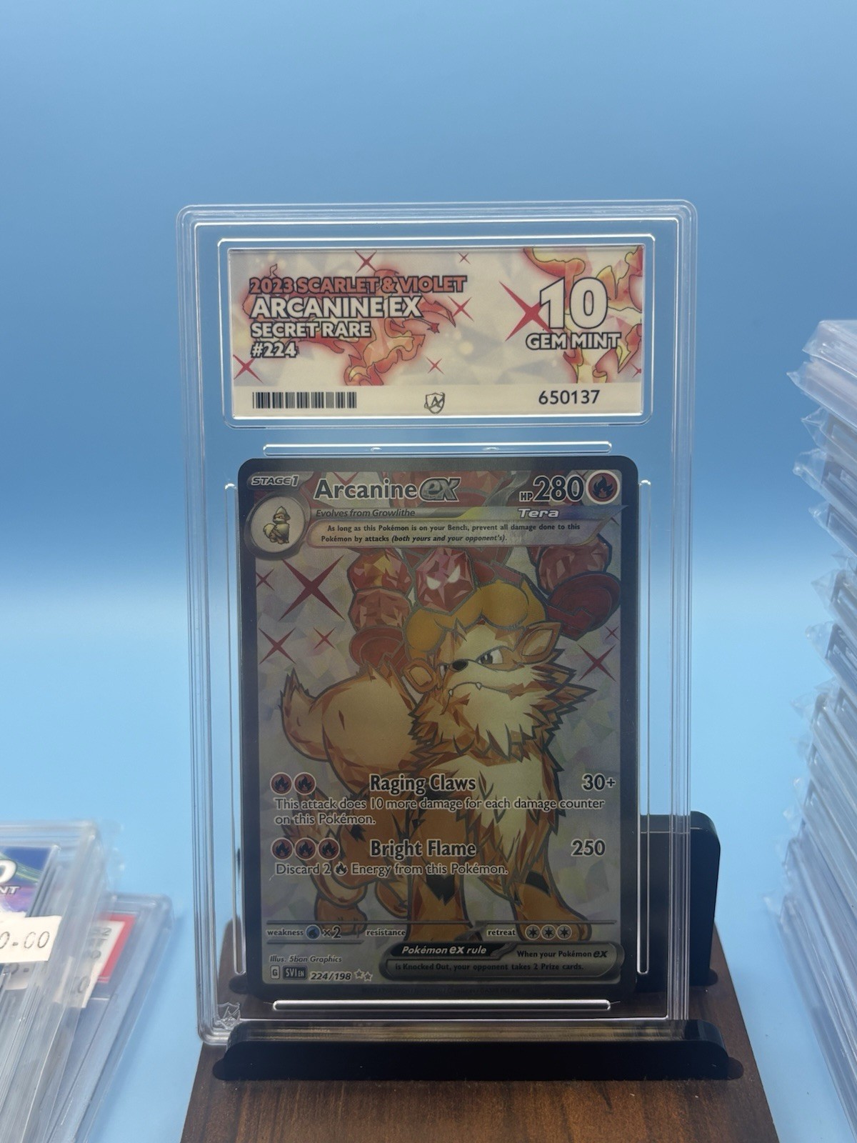 Pokemon TCG – Arcanine EX 224/198 Scarlet Violet – Ace 10 Gem Mint