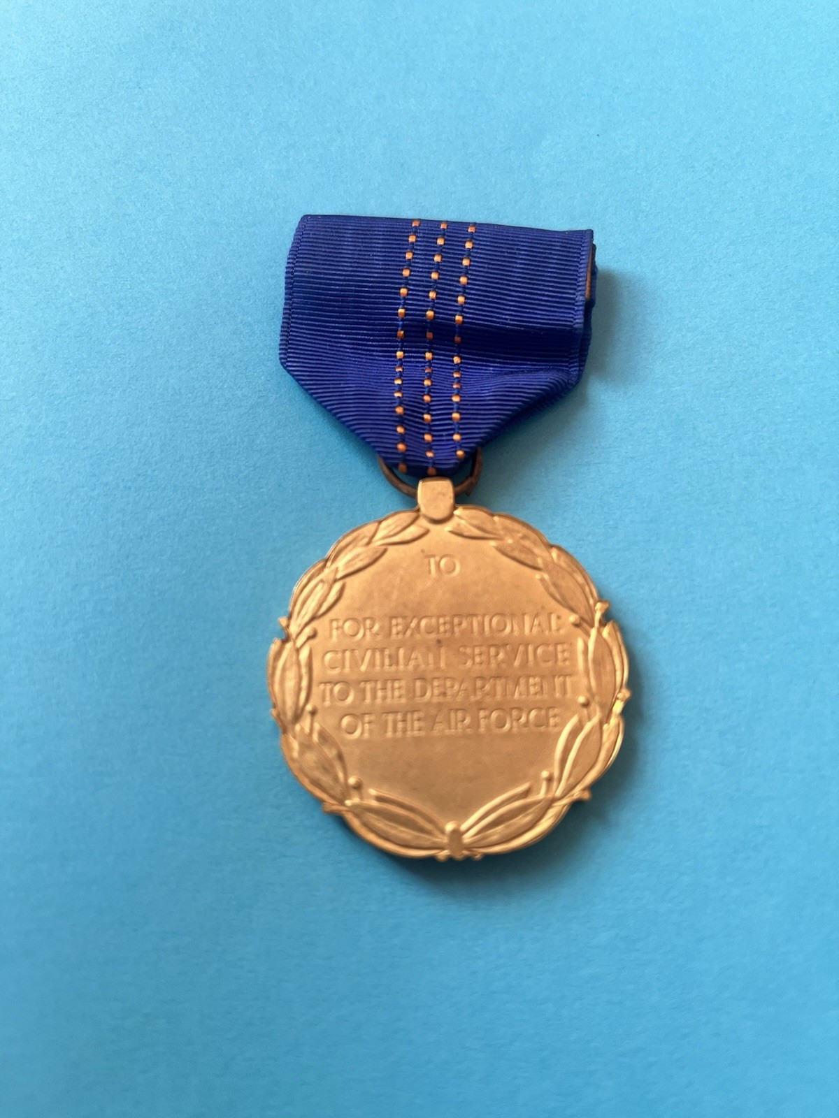 Air Force Exceptional Civilian Service Full Size Medal with Mounting Bar