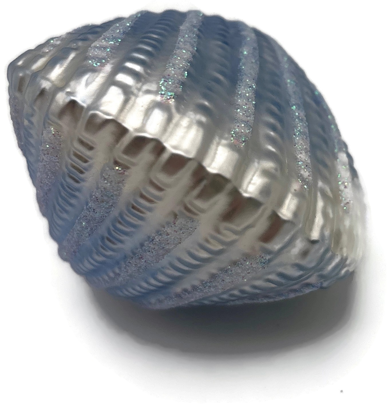 Patricia Breen A Walk On The Beach Blue Shell Summer Nautical Christmas Ornament