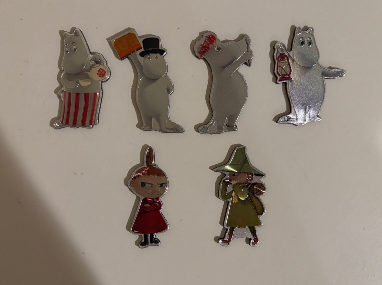 Set of 6 Moomin Character Magnet Set