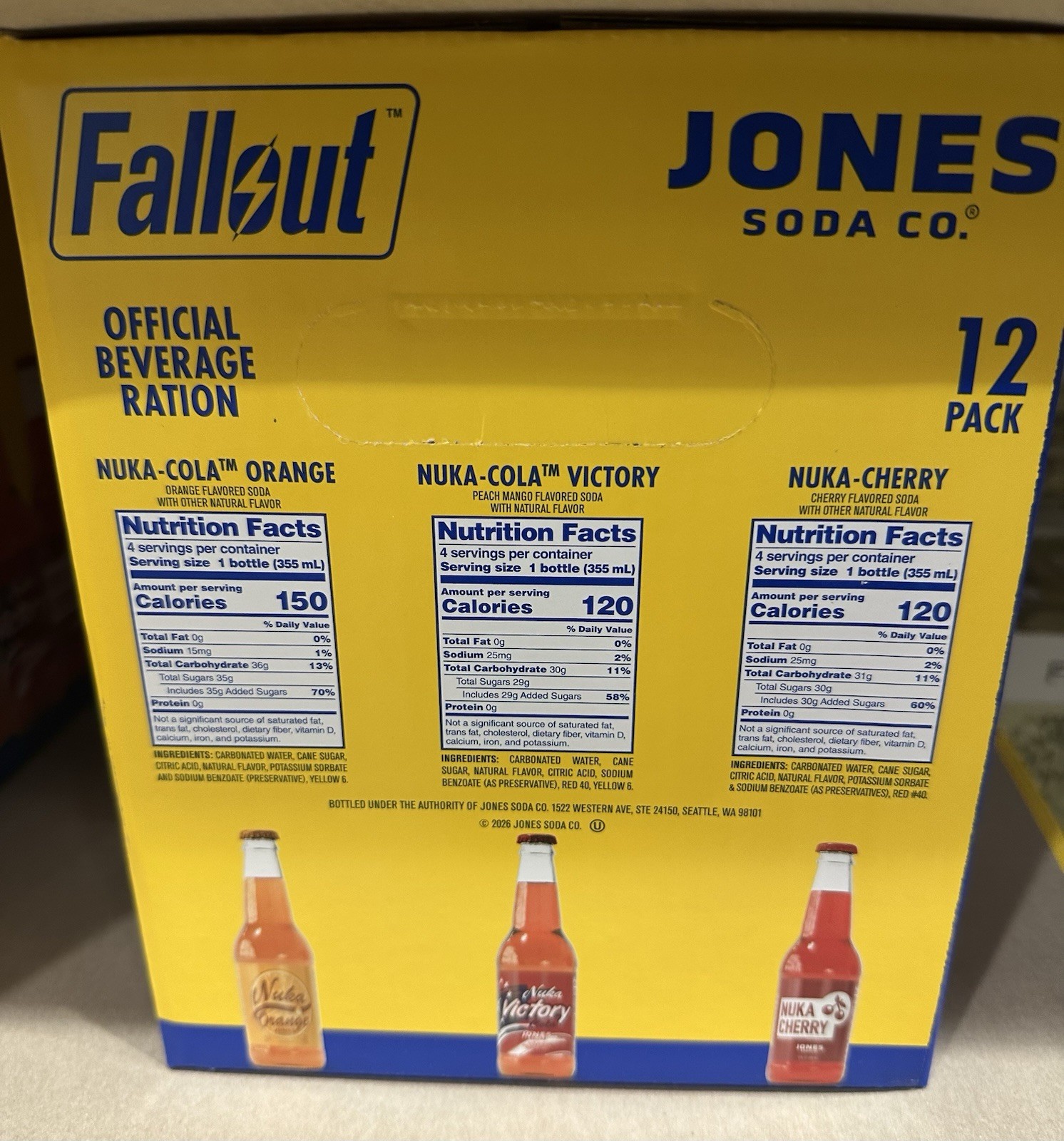 2 Pack Bundle Fallout Jones Nuka Victory 12 Pack With Collectible Popcorn Bucket